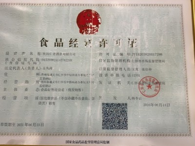 食品經營許可證