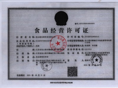 食品經營許可證