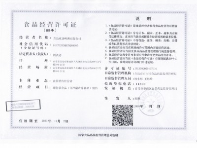 食品經(jīng)營許可證