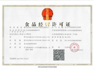食品經營許可證