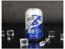 英豪奮斗啤酒藍罐330ML罐裝啤酒夜場啤酒廠家批發代理
